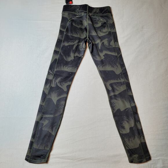 Under Armour Womens Size S NWT ColdGear Compression Leggings Black/Green 1357353 - Picture 5 of 10